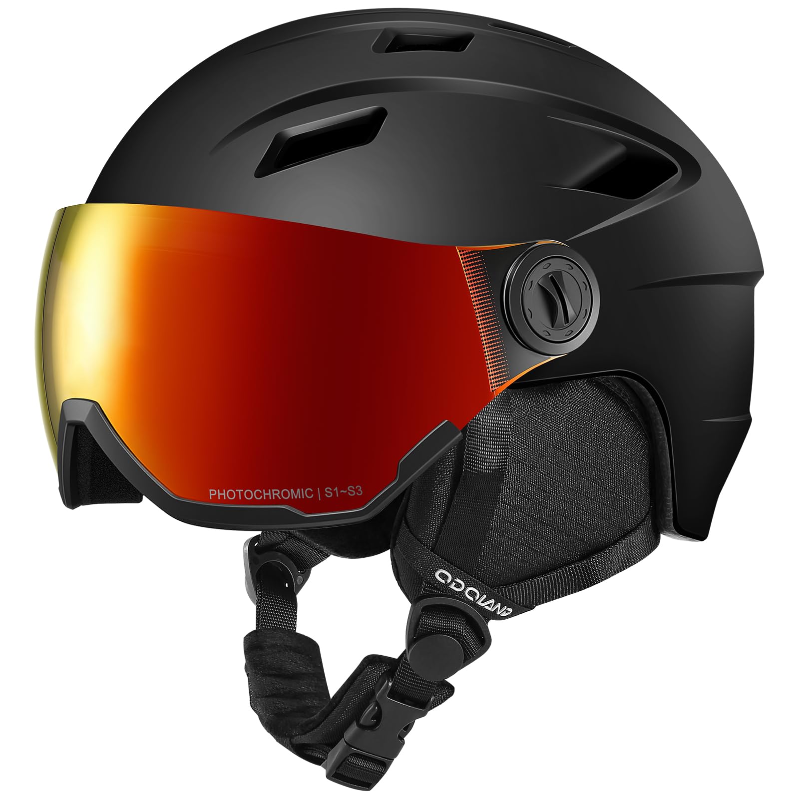 Amazon | Odoland スキーヘルメット バイザースノーボードヘルメット